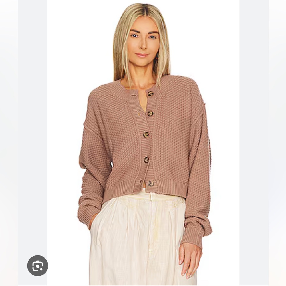 Free People Lila Cardigan, Bunny, XS